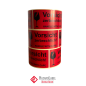 Preview: Versandaufkleber Vorischt zerbrechlich, 5x10 cm, zweisprachig rot